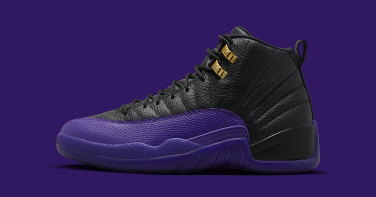 Jordan 12 purple on sale and white release date